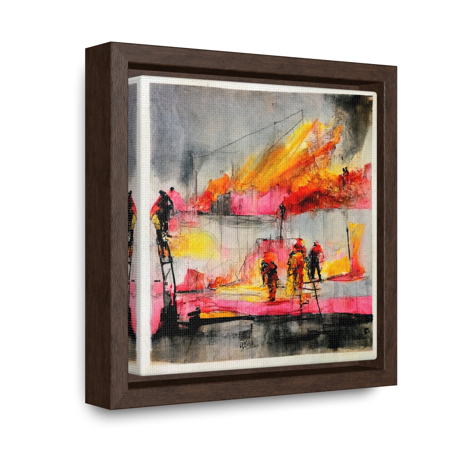 Land of the Sun 5, Valentinii, Gallery Canvas Wraps, Square Frame