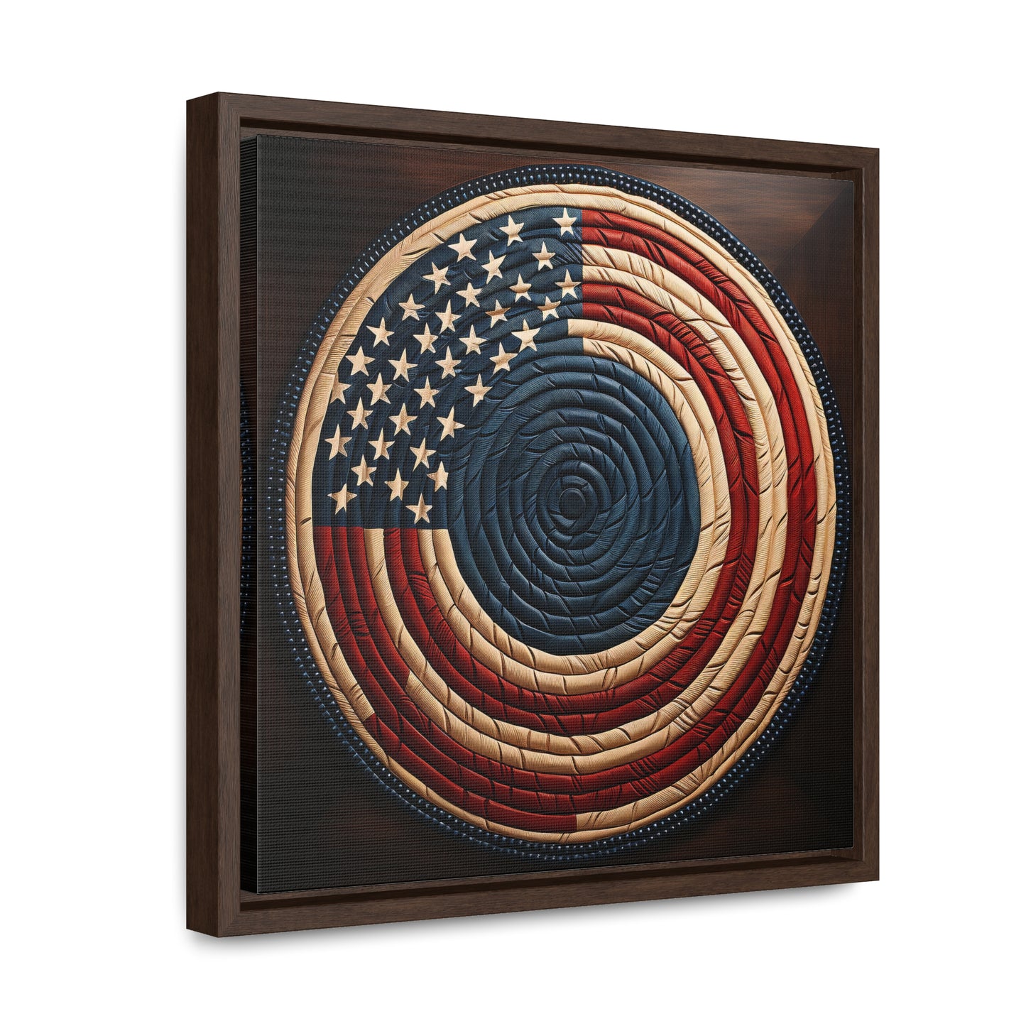 Flag 15, Gallery Canvas Wraps, Square Frame