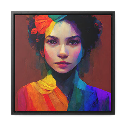 Lady's faces 15, Valentinii, Gallery Canvas Wraps, Square Frame