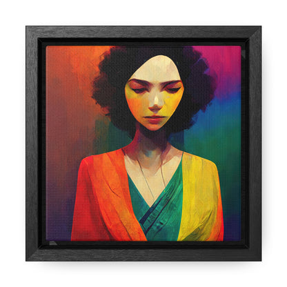 Lady's faces 9, Valentinii, Gallery Canvas Wraps, Square Frame