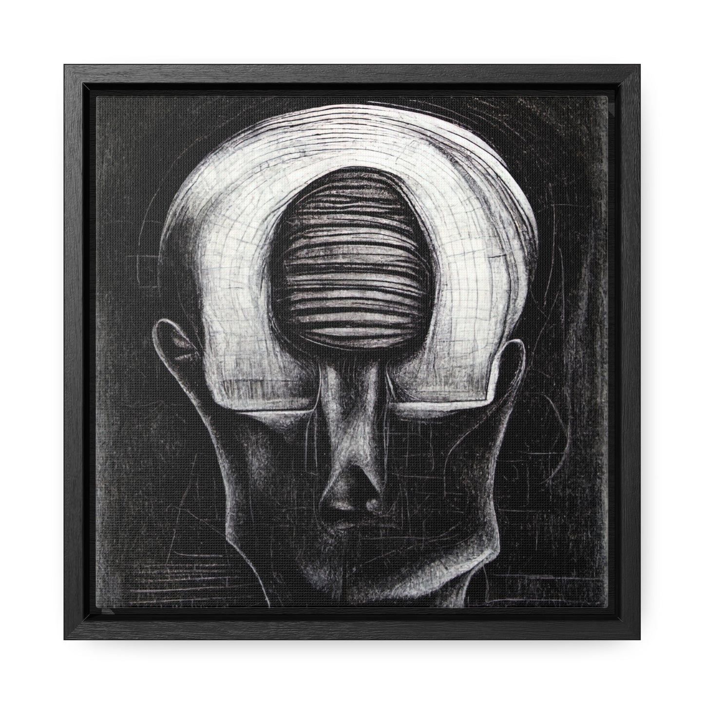 Brain 49, Valentinii, Gallery Canvas Wraps, Square Frame