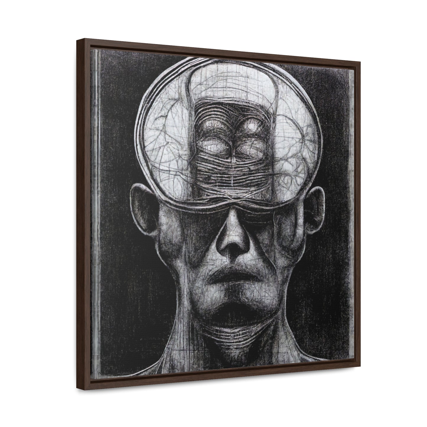 Brain 35, Valentinii, Gallery Canvas Wraps, Square Frame