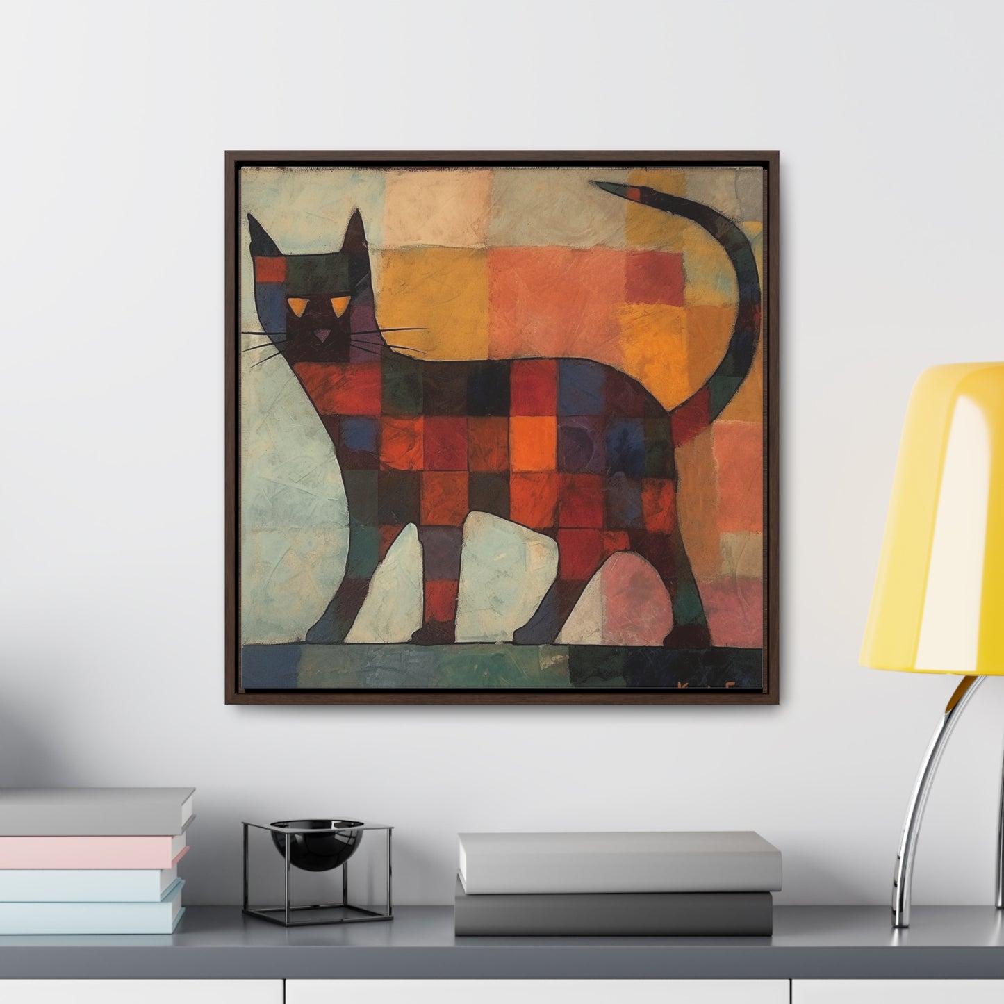 Cat 18, Gallery Canvas Wraps, Square Frame