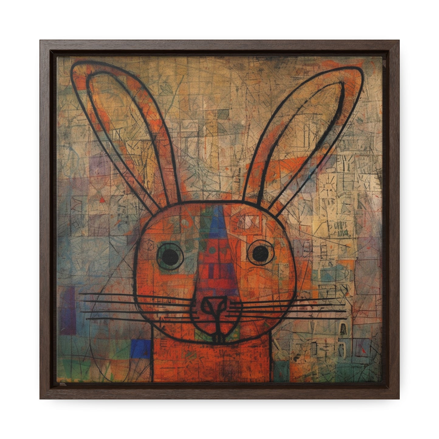 Rabbit 6, Gallery Canvas Wraps, Square Frame