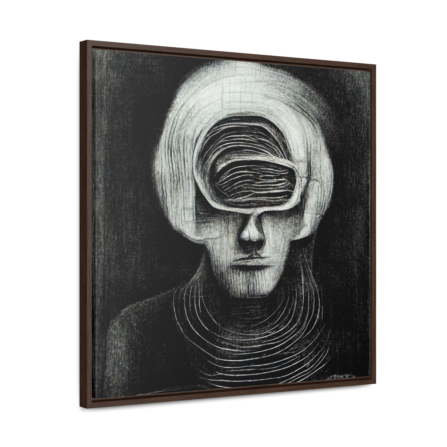 Brain 28, Valentinii, Gallery Canvas Wraps, Square Frame