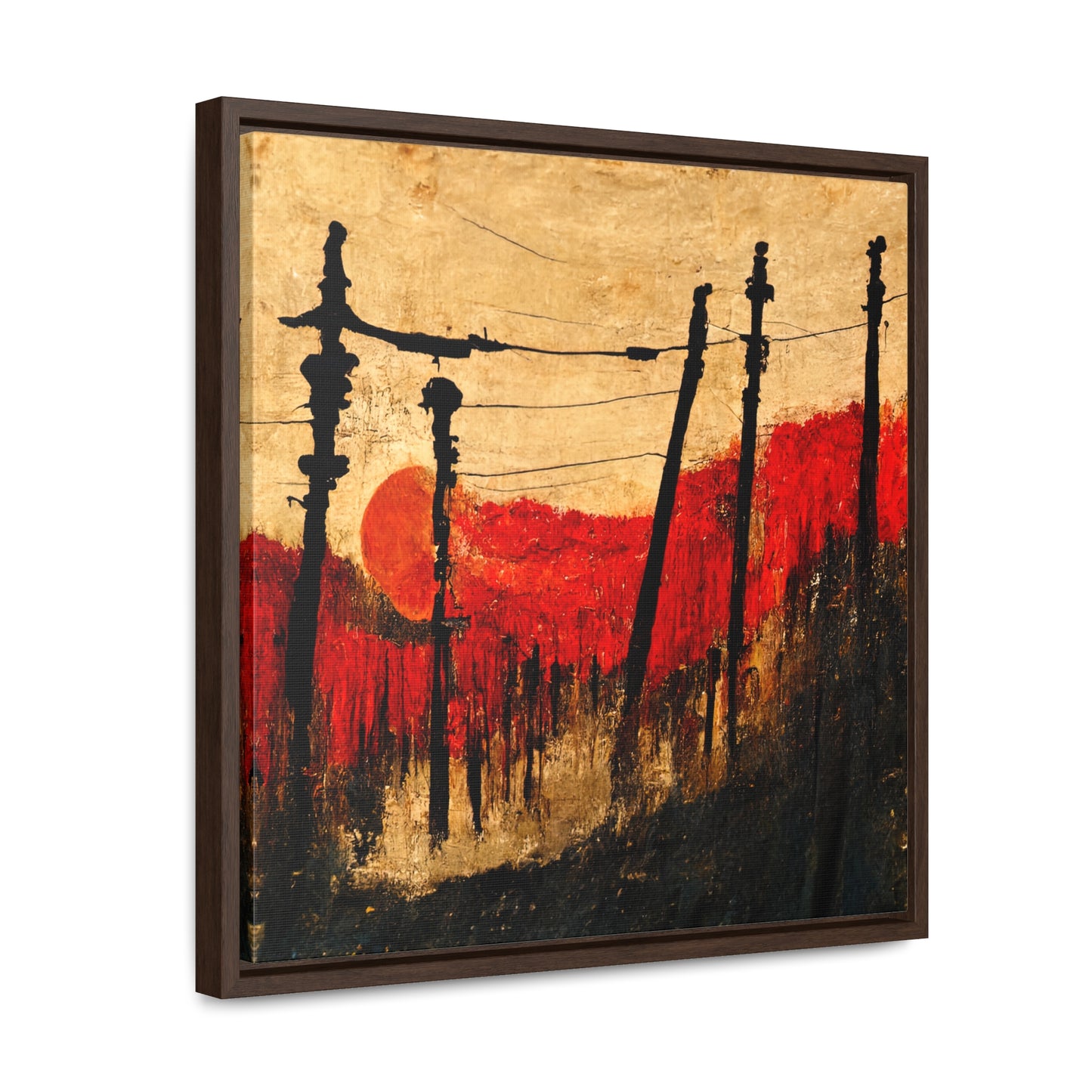 Land of the Sun 25, Valentinii, Gallery Canvas Wraps, Square Frame