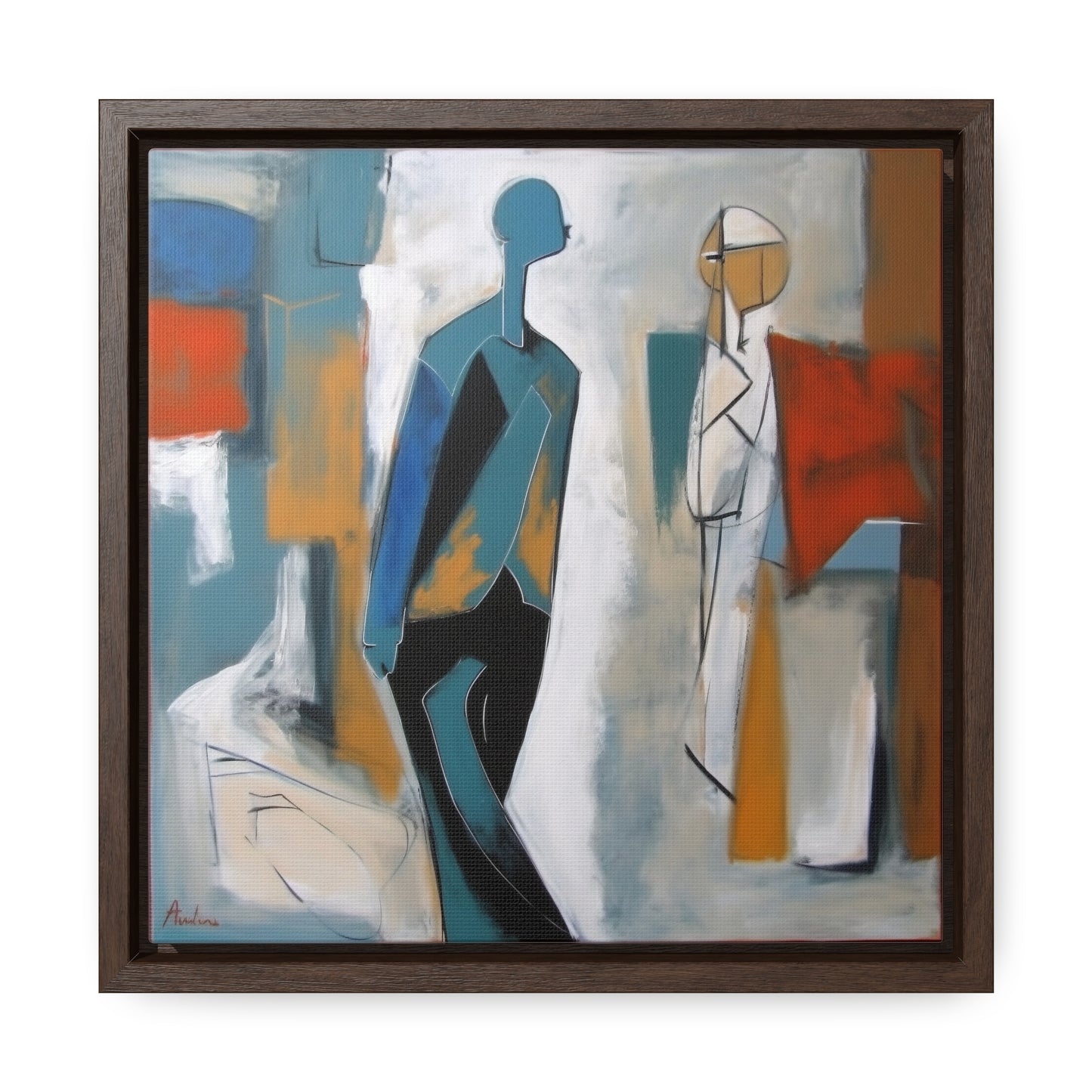 Sad Man 28, Valentinii, Gallery Canvas Wraps, Square Frame