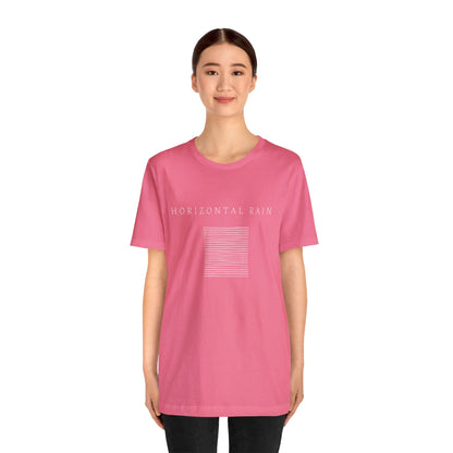 Horizontal Rain, Unisex Jersey Short Sleeve Tee