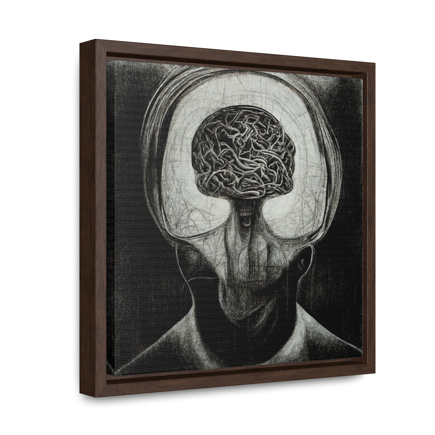 Brain 47, Valentinii, Gallery Canvas Wraps, Square Frame