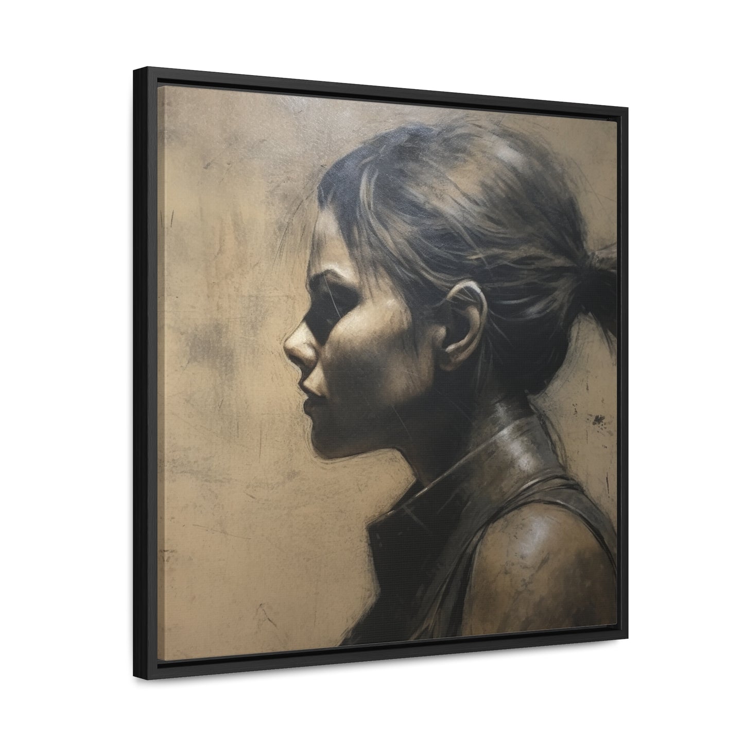 Cat Woman 11, Gallery Canvas Wraps, Square Frame