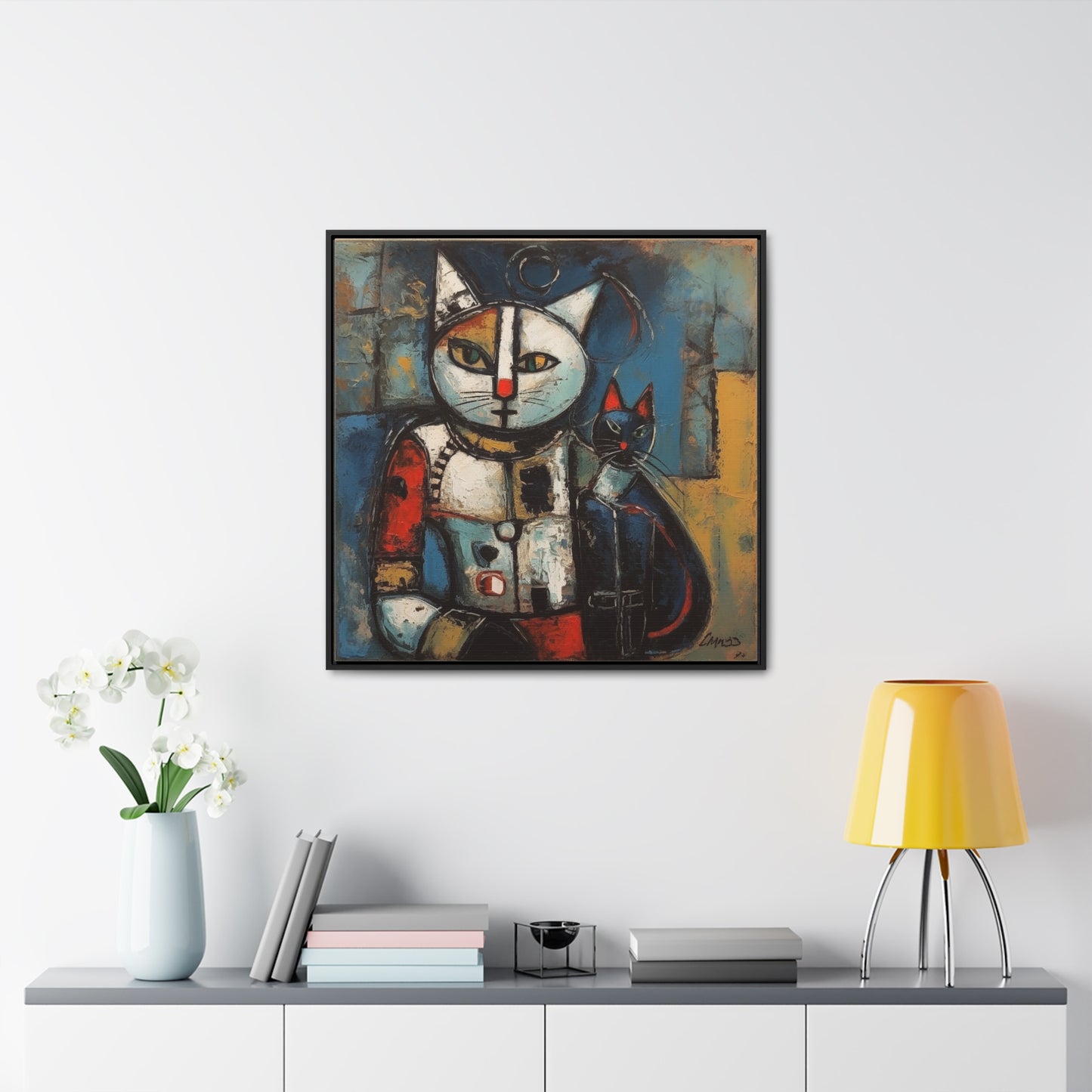 Cat 38, Gallery Canvas Wraps, Square Frame