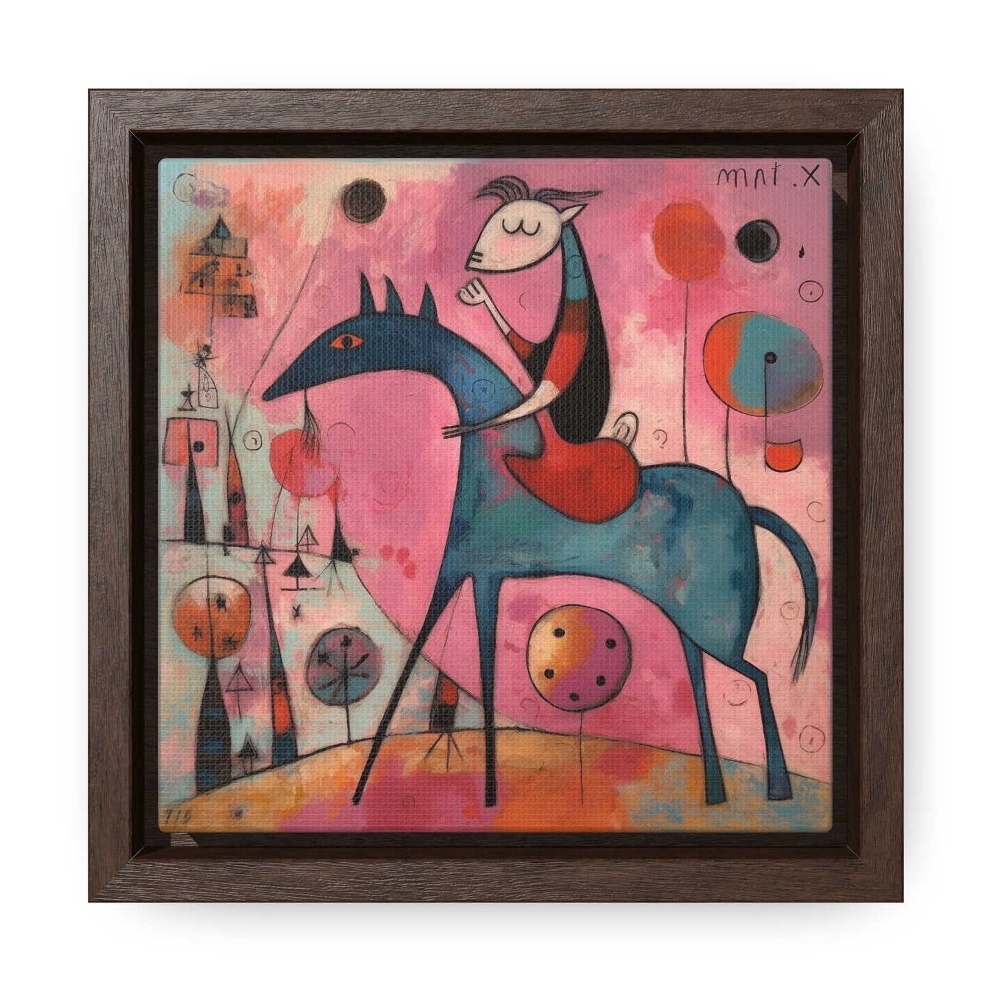 The Dreams of the Child 46, Gallery Canvas Wraps, Square Frame