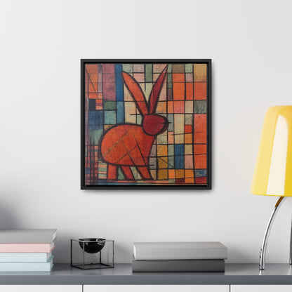 Rabbit 38, Gallery Canvas Wraps, Square Frame