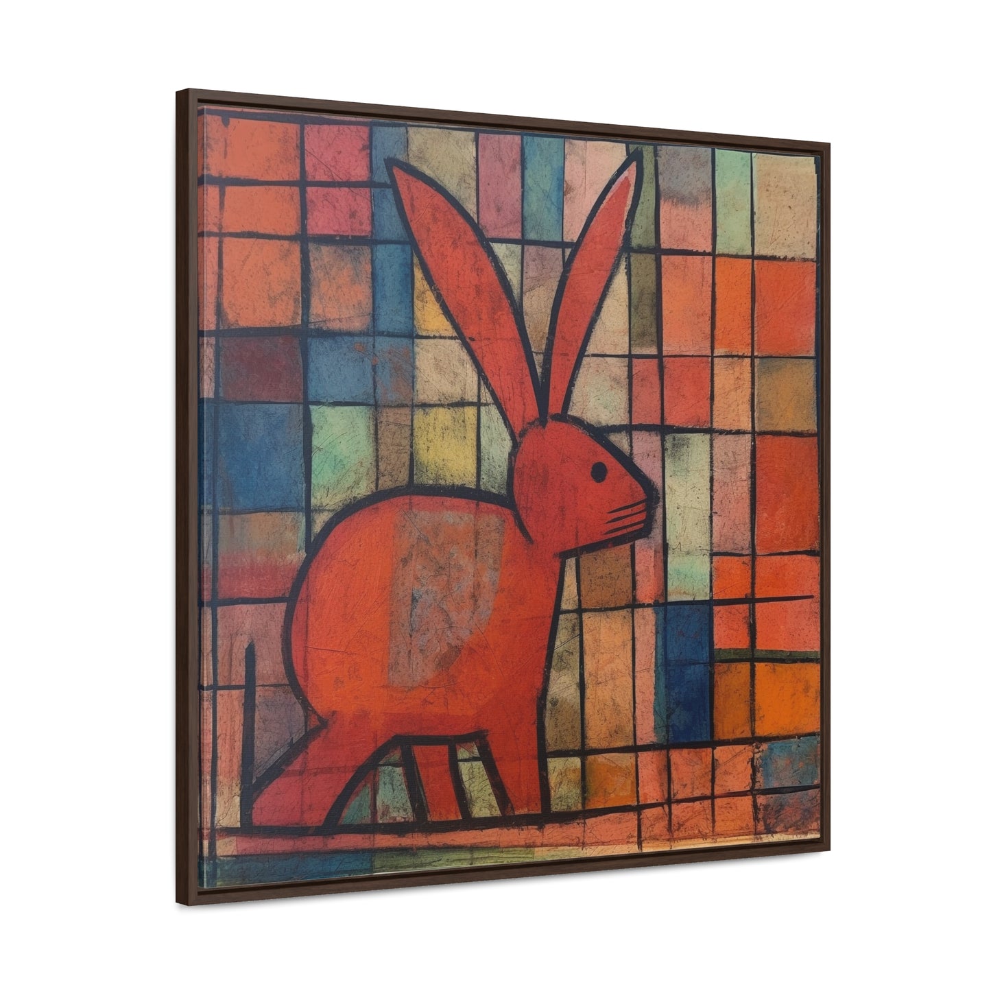 Rabbit 30, Gallery Canvas Wraps, Square Frame