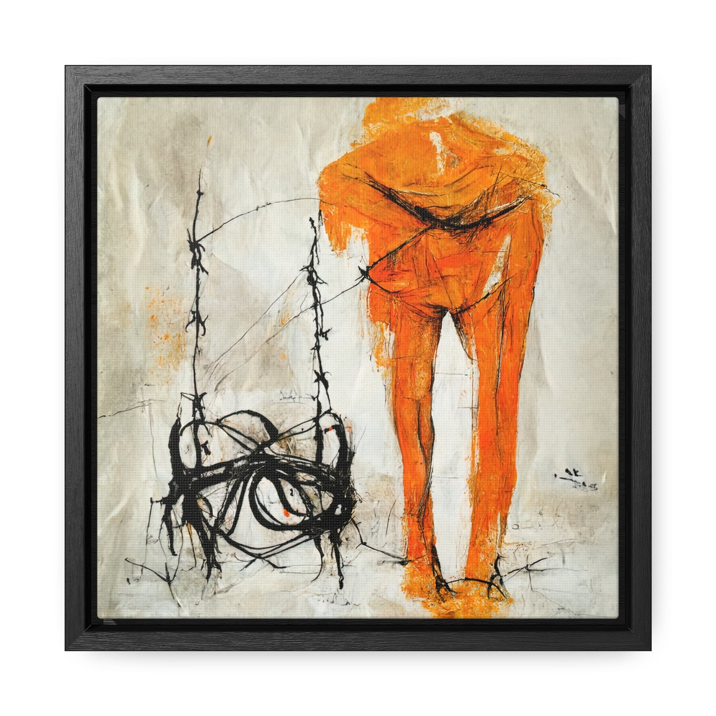 Feet and Drama 17, Valentinii, Gallery Canvas Wraps, Square Frame