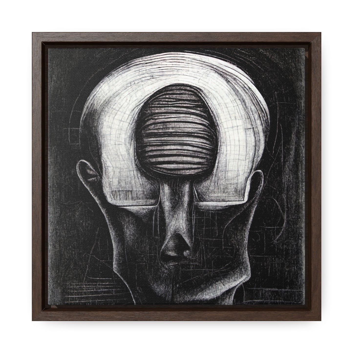 Brain 49, Valentinii, Gallery Canvas Wraps, Square Frame