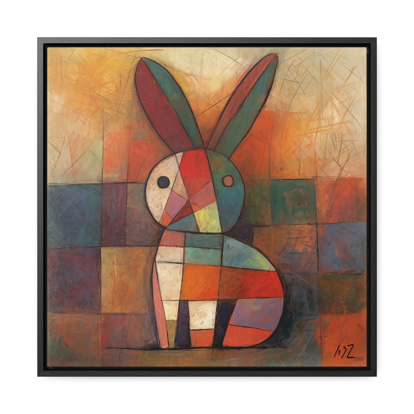 Rabbit 15, Gallery Canvas Wraps, Square Frame