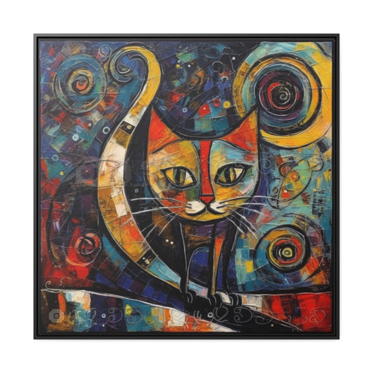 Cat 118, Gallery Canvas Wraps, Square Frame