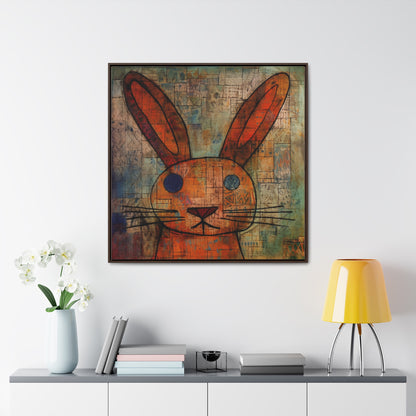 Rabbit 14, Gallery Canvas Wraps, Square Frame