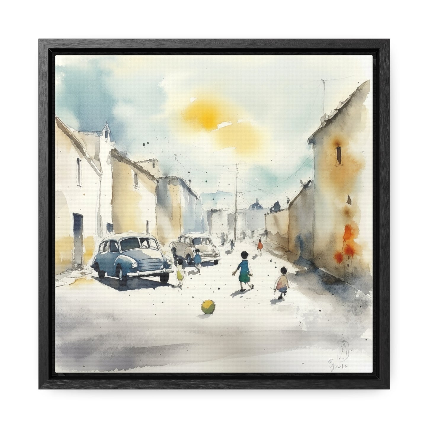 Childhood 14, Gallery Canvas Wraps, Square Frame