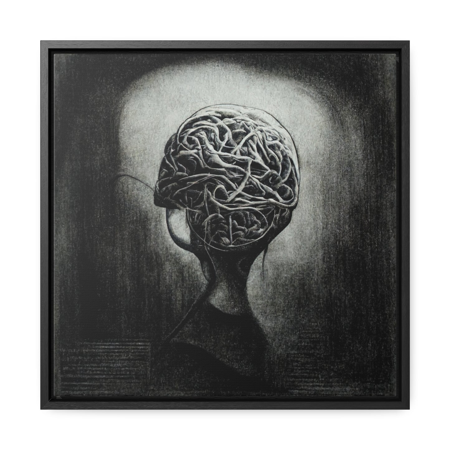 Brain 8, Valentinii, Gallery Canvas Wraps, Square Frame