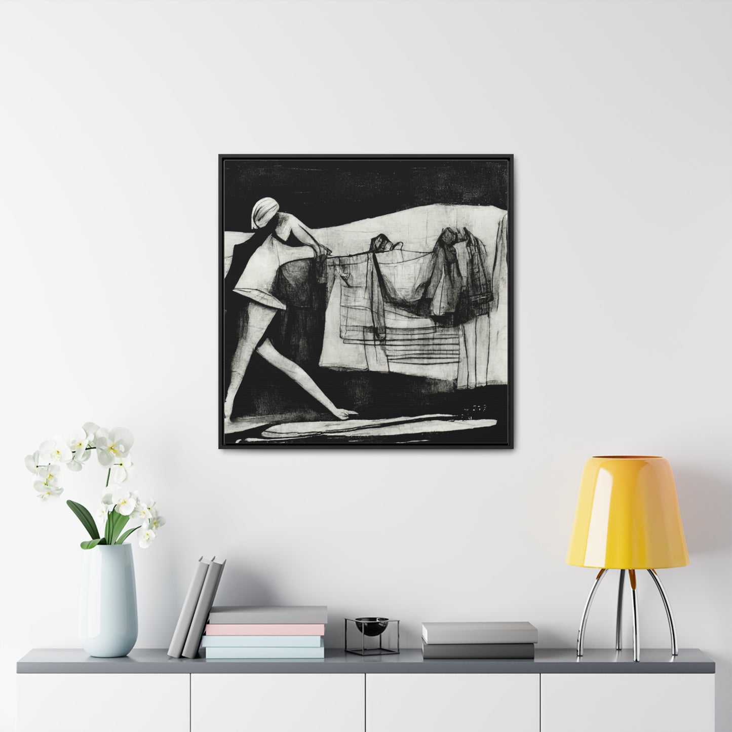 Domestic Memories 39, Valentinii, Gallery Canvas Wraps, Square Frame