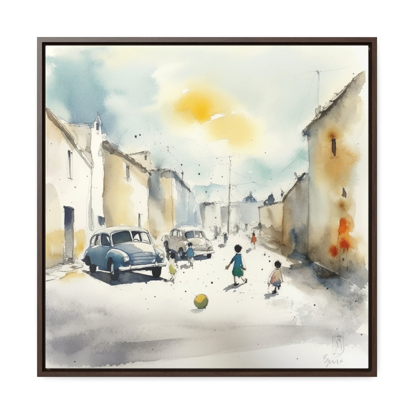 Childhood 14, Gallery Canvas Wraps, Square Frame