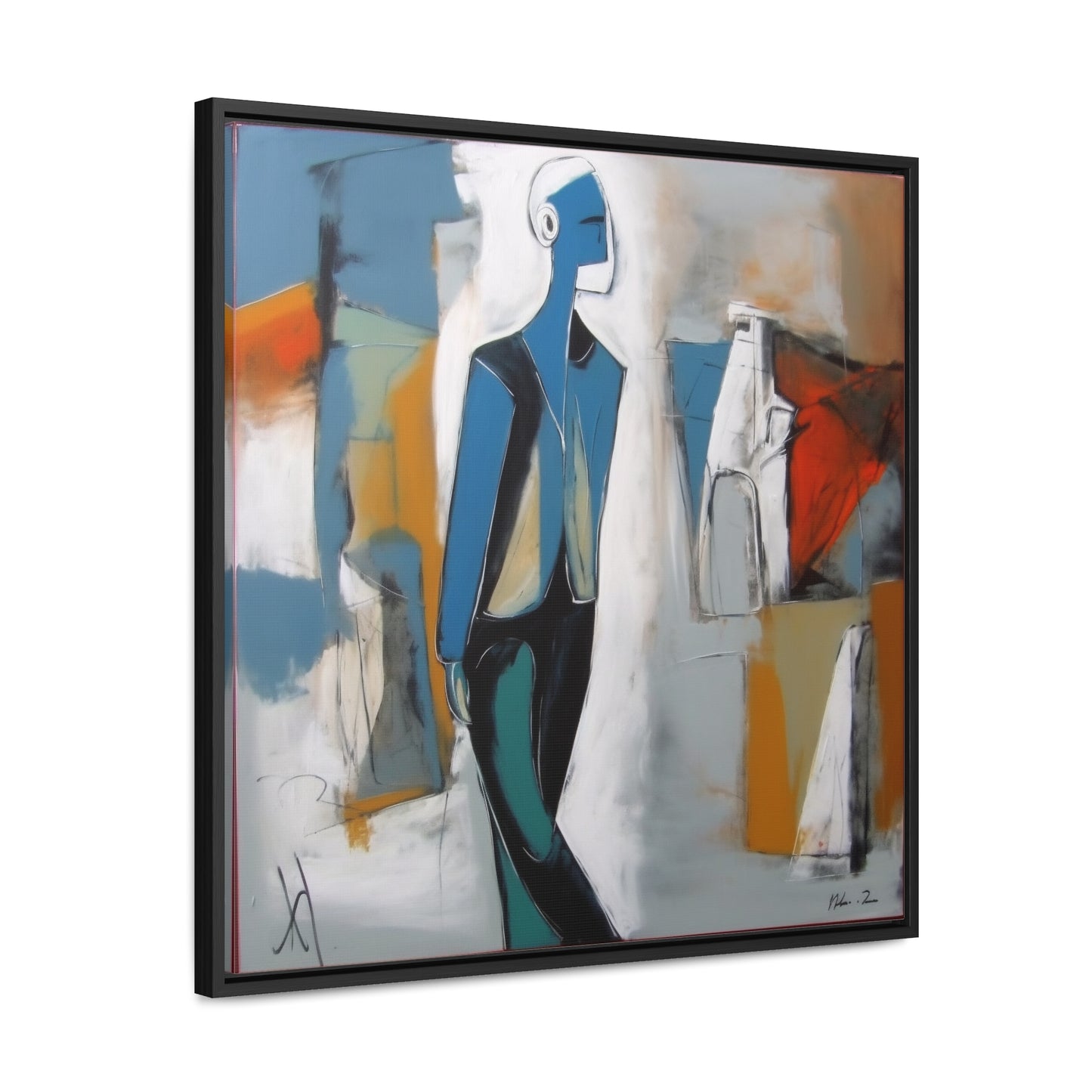 Sad Man 28, Valentinii, Gallery Canvas Wraps, Square Frame