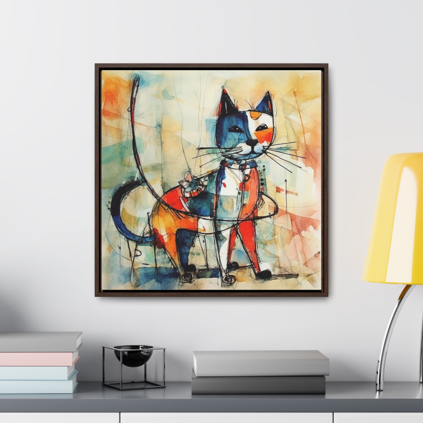 Cat 75, Gallery Canvas Wraps, Square Frame