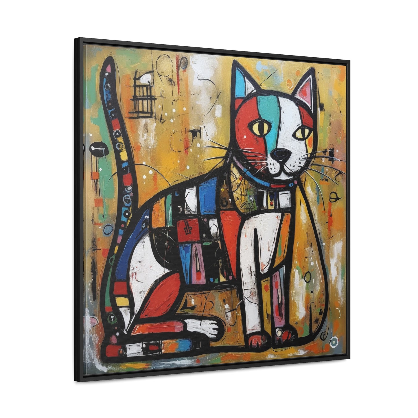 Cat 104, Gallery Canvas Wraps, Square Frame