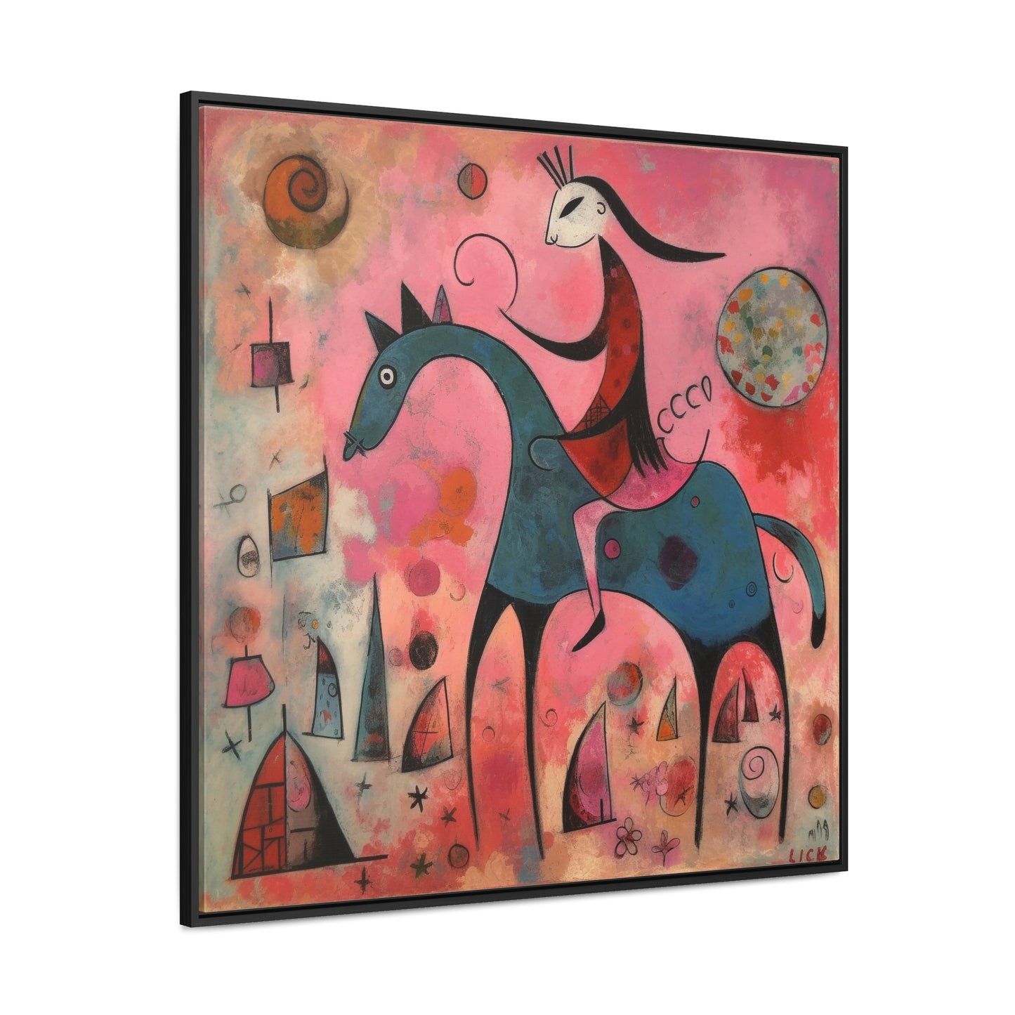 The Dreams of the Child 47, Gallery Canvas Wraps, Square Frame