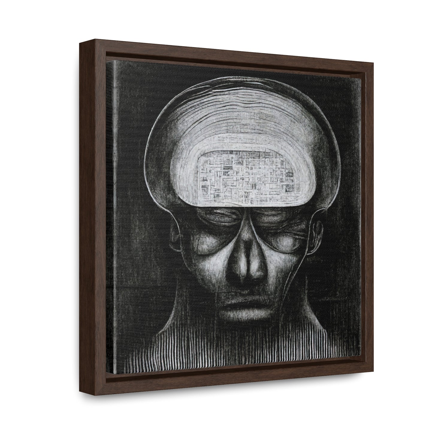 Brain 51, Valentinii, Gallery Canvas Wraps, Square Frame