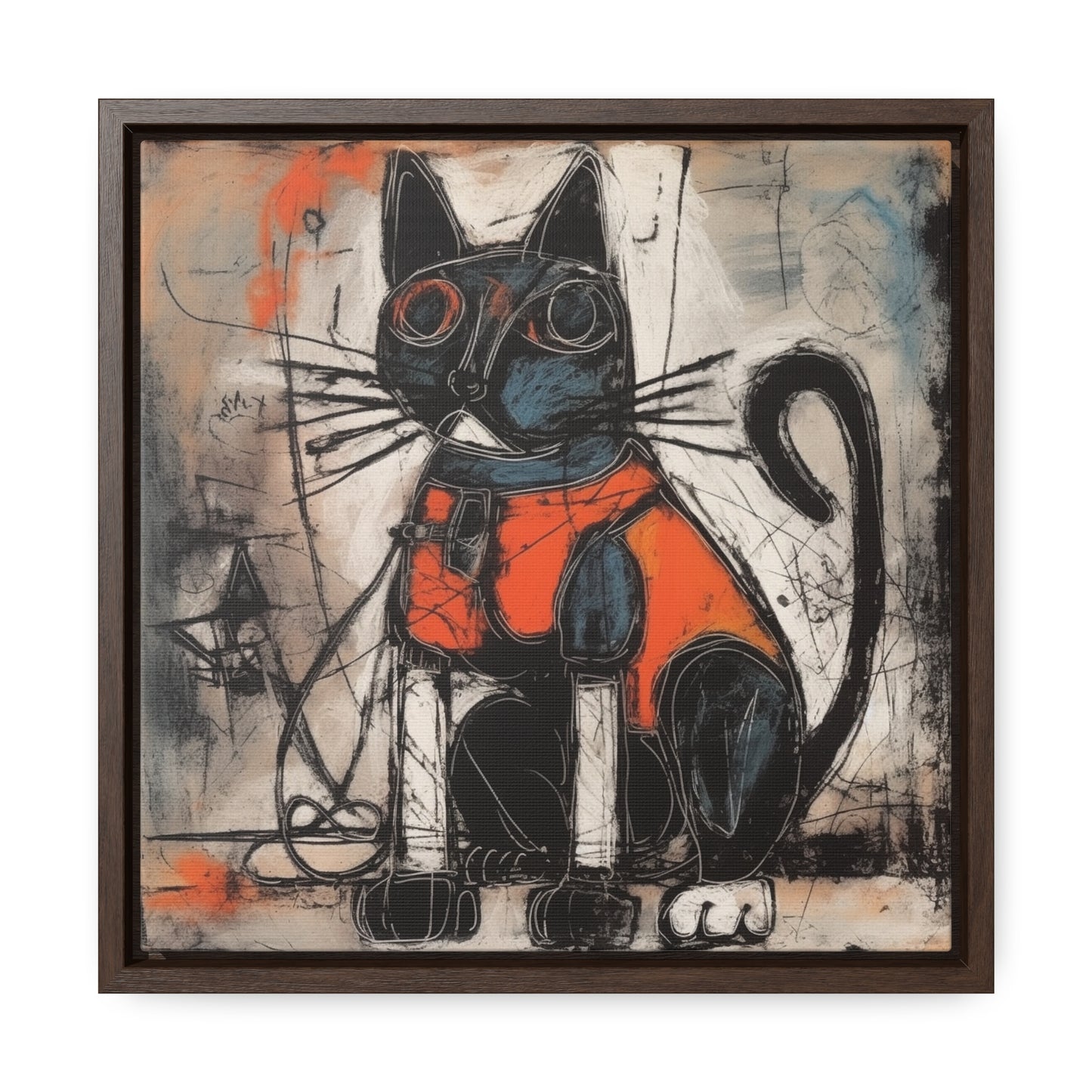 Cat 63, Gallery Canvas Wraps, Square Frame