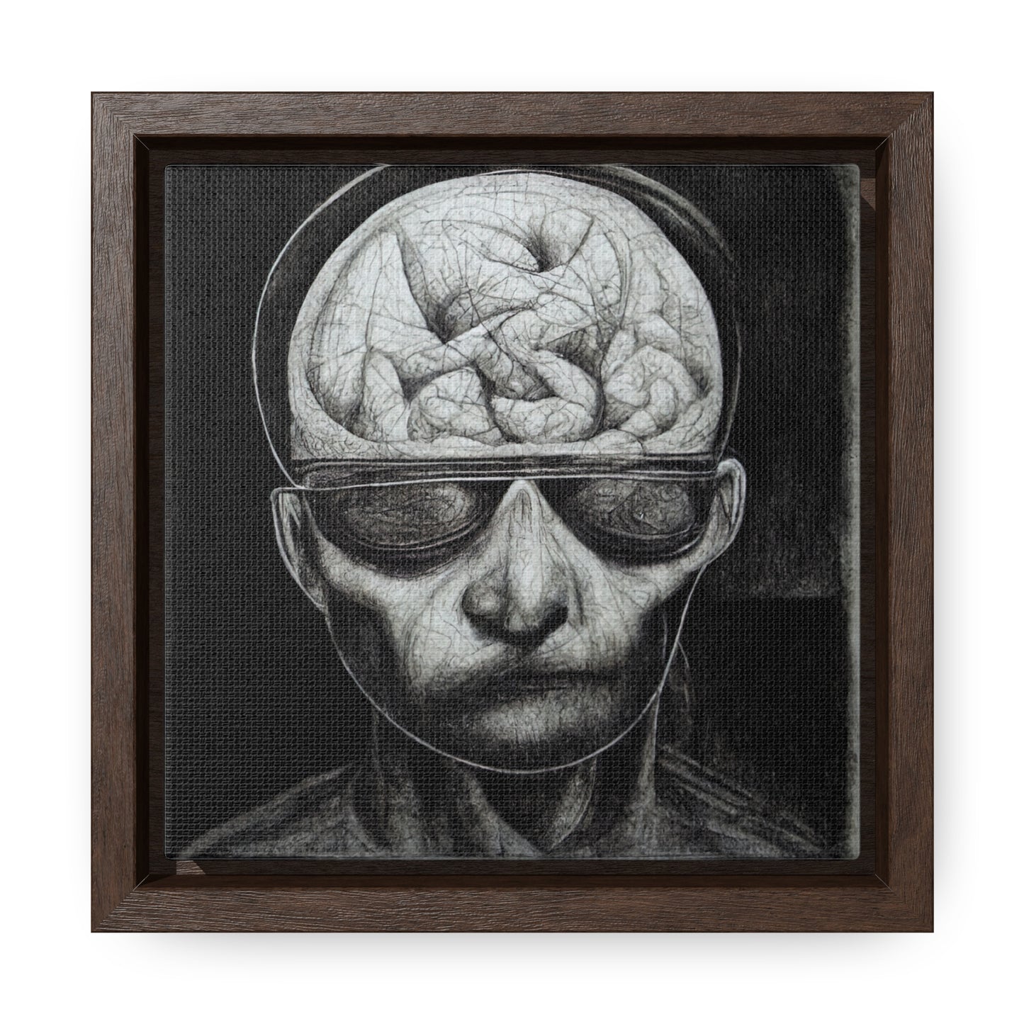 Brain 32, Valentinii, Gallery Canvas Wraps, Square Frame