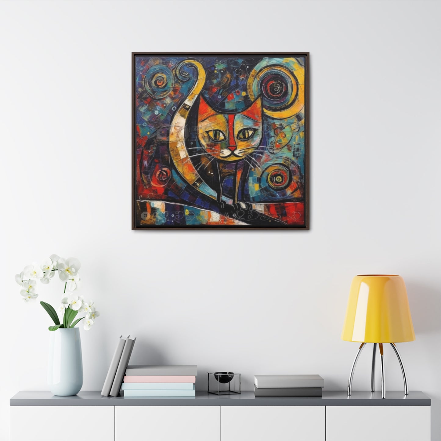 Cat 118, Gallery Canvas Wraps, Square Frame