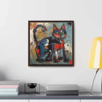 Cat 87, Gallery Canvas Wraps, Square Frame