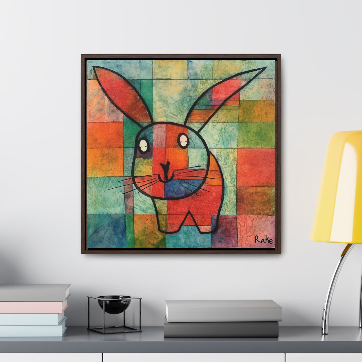 Rabbit 34, Gallery Canvas Wraps, Square Frame