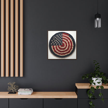 Flag 16, Gallery Canvas Wraps, Square Frame