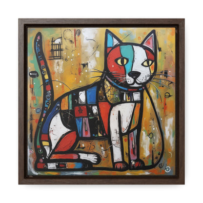 Cat 104, Gallery Canvas Wraps, Square Frame