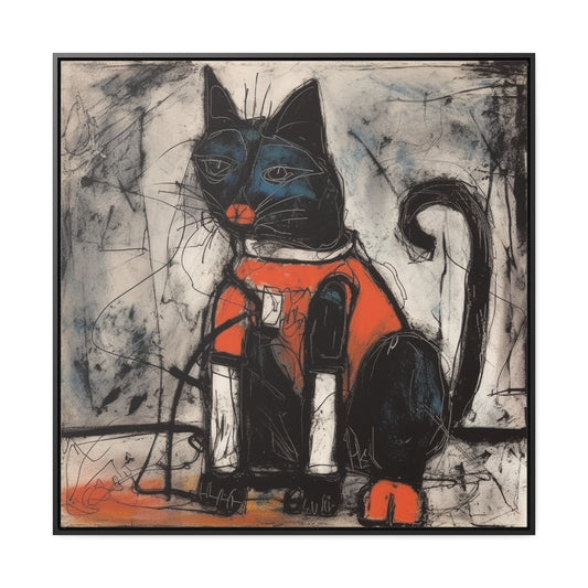 Cat 37, Gallery Canvas Wraps, Square Frame