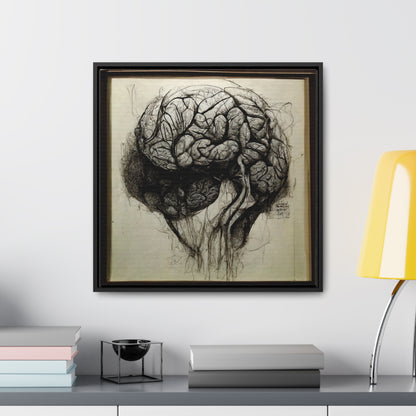 Brain 56, Valentinii, Gallery Canvas Wraps, Square Frame