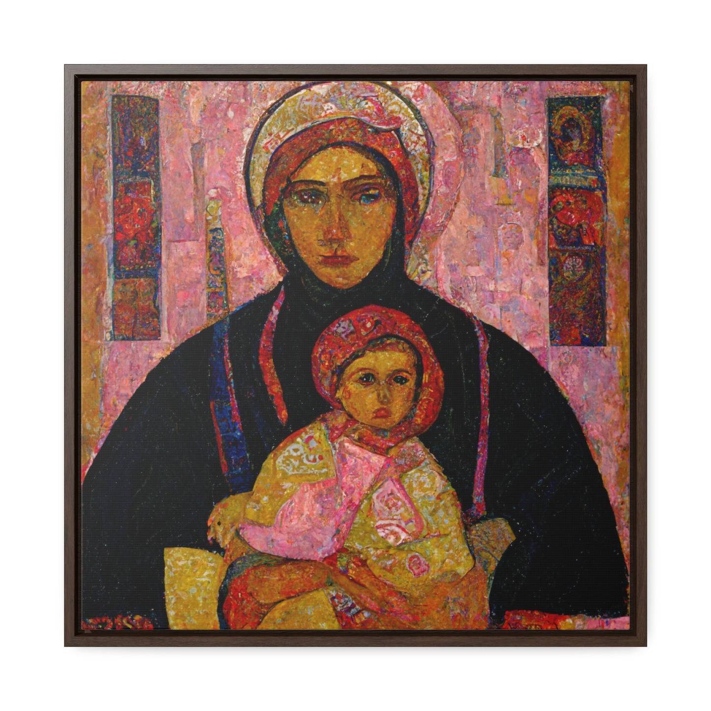 Mary and the Child 15, Valentinii, Gallery Canvas Wraps, Square Frame