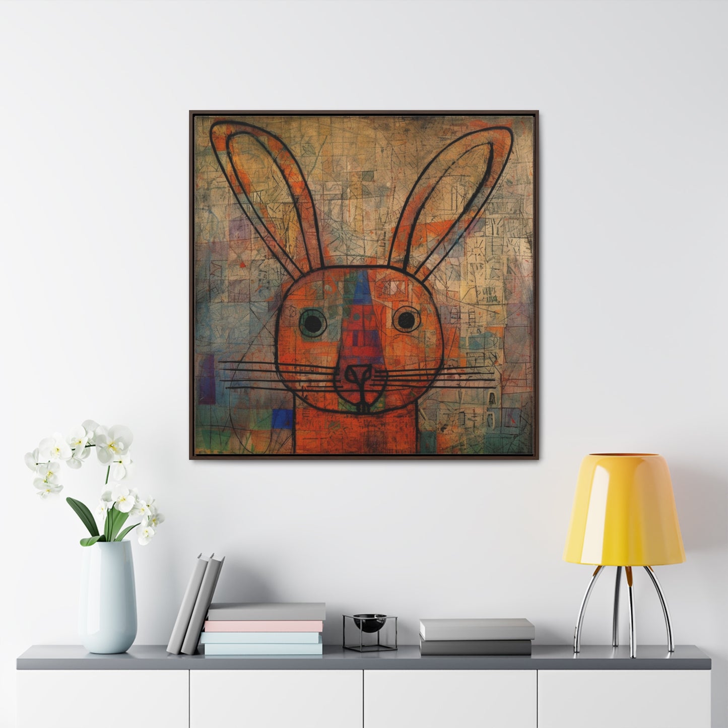 Rabbit 6, Gallery Canvas Wraps, Square Frame