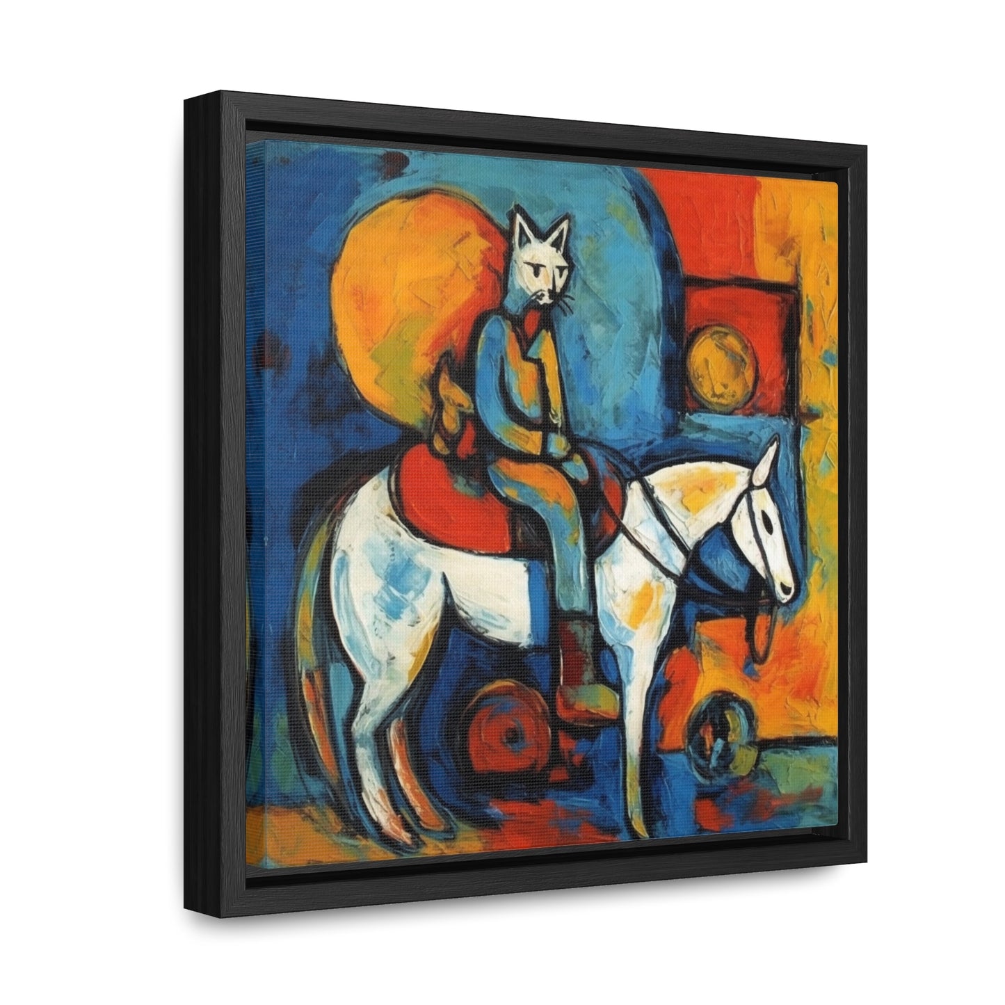 Cat 107, Gallery Canvas Wraps, Square Frame