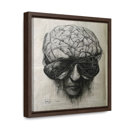 Brain 44, Valentinii, Gallery Canvas Wraps, Square Frame