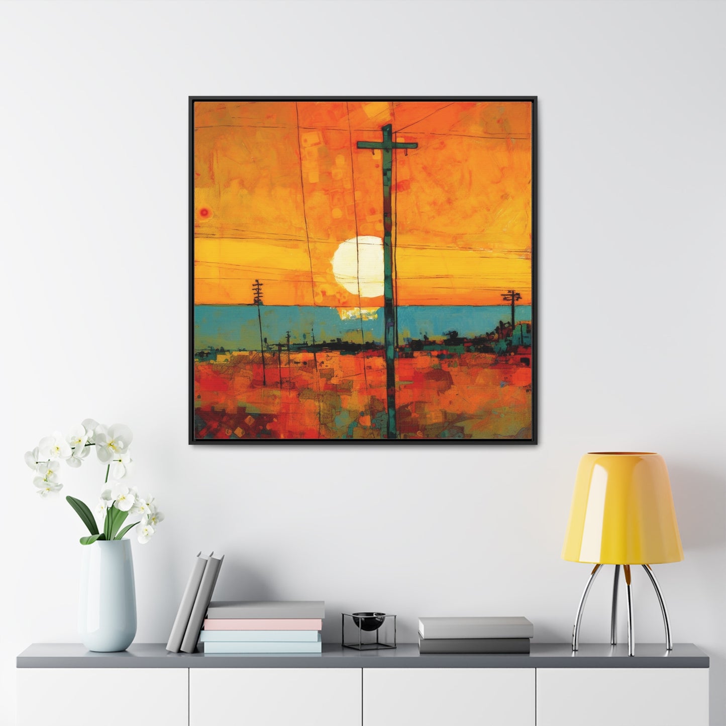 Land of the Sun 69, Valentinii, Gallery Canvas Wraps, Square Frame