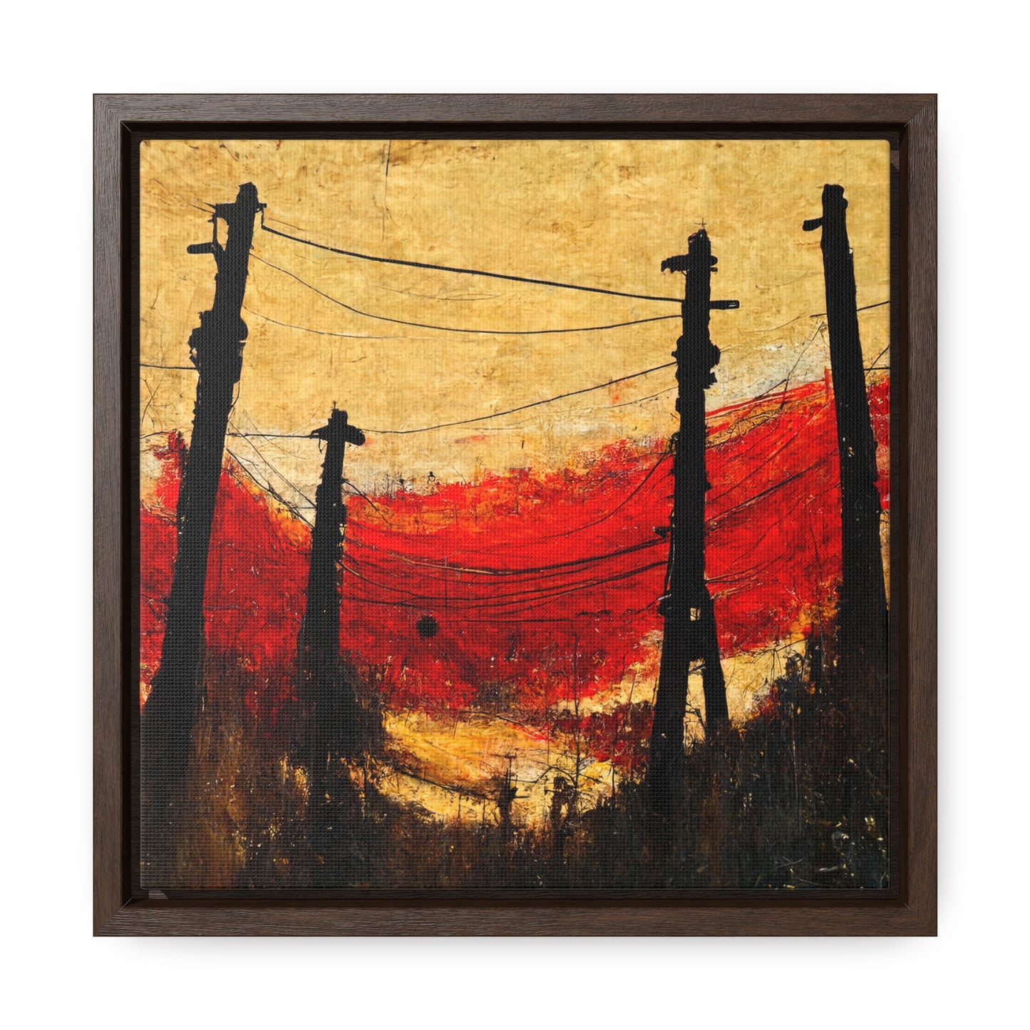 Land of the Sun 22, Valentinii, Gallery Canvas Wraps, Square Frame