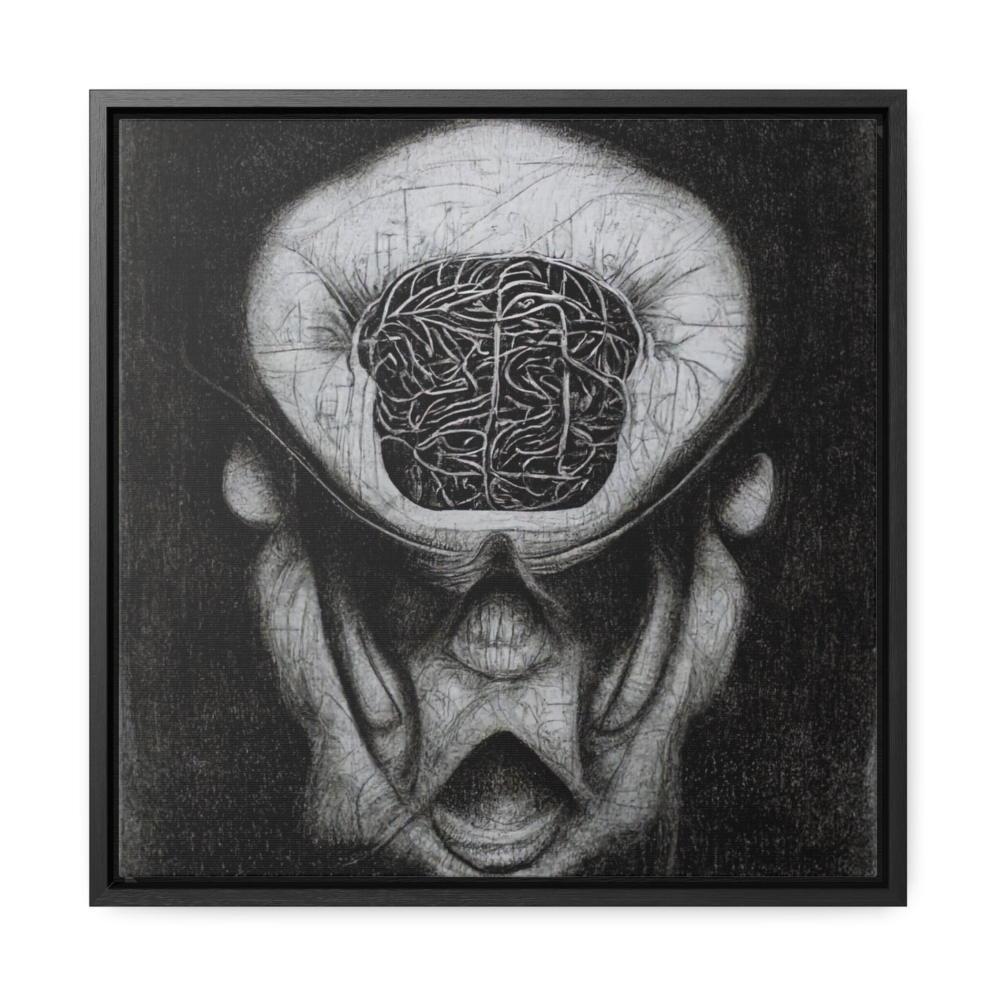 Brain 10, Valentinii, Gallery Canvas Wraps, Square Frame