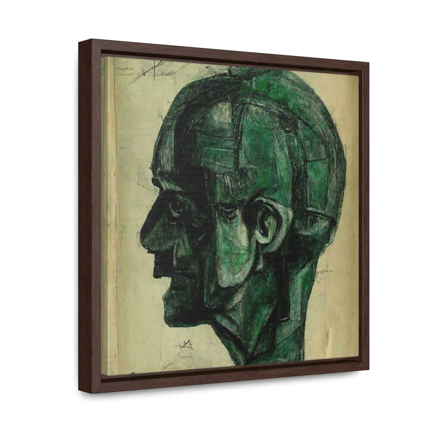 Heads 2, Valentinii, Gallery Canvas Wraps, Square Frame
