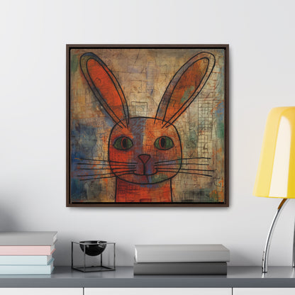 Rabbit 2, Gallery Canvas Wraps, Square Frame